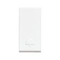 Pulsador de 1 módulo, 10A, blanco. E2005PTL Bticino