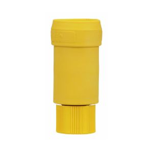 Conector de entrada recta, 15 A, 125 V, amarillo. 15W47 Arrow Hart