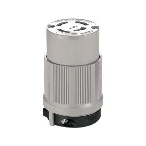 Conector media vuelta, 20 A, 4 polos, gris. 7413C Arrow Hart