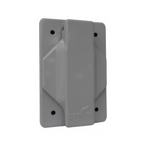 Placa para receptáculo con tapa cubrepolvo, 55 mm, gris. AH102055 Arrow Hart