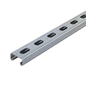 Perfil unicanal 4 x 2 perforado. UOE 4x2 ANCLO