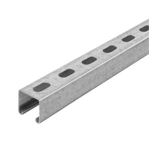 Perfil unicanal 4 x 4 perforado. UOE 4x4 ANCLO