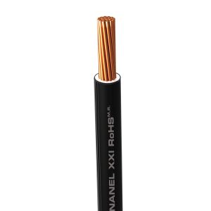 Tramo 100 m, cable negro THW, calibre 6. CTHW-6TN Condumex