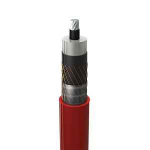 Cable XLP-RA para media tensión, calibre 500, 15k V, rojo, metro. XLP1/0AL15KVT Condumex