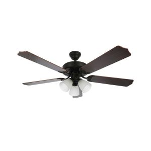 Ventilador de 5 aspas, 3 focos, bronce. 51806 Estevez