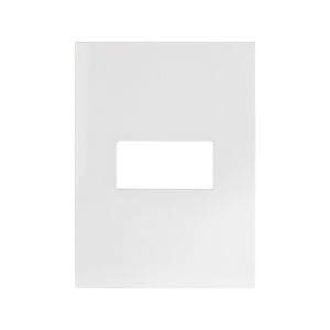 Placa de 1 módulo, 117 x 85 mm, blanco. N2471-BL Estevez