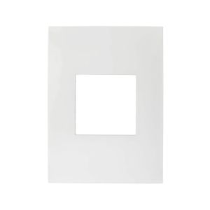 Placa de 2 módulos, 117 x 85 mm, blanco. N2472-BL Estevez