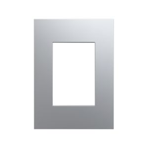 Placa de 3 módulos, 117 x 85 mm, plata. N2473-PL Estevez