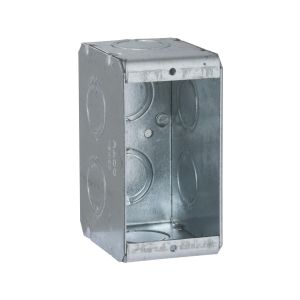 Caja de mamposter&iacute;a de una unidad, 2-1/2" de profundidad, gris. 690 Hubbell