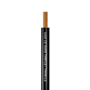 Cable THW-LS calibre 4, negro, rollo de 100 mts. CTHW-4N Iusa