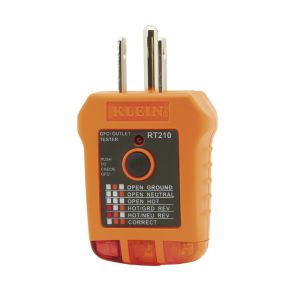 Probador de tomacorrientes GFCI,
KT-RT210 Klein Tools