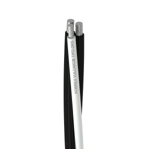 Cable XLP para distribución subterránea, tríplex, negro, carrete de 500 mts. XLP2(2+1)AL600V Kobrex