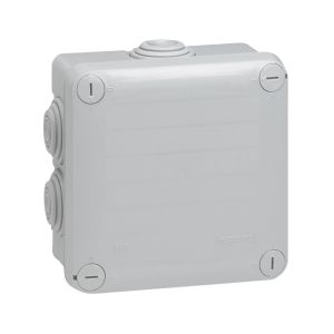Caja de derivaciones para conexiones plexo cuadrada, 105 x 105 x 55 mm. 092020 Legrand