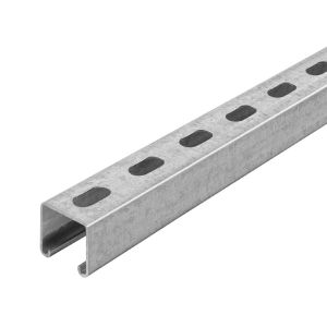 Perfil unicanal perforado, 4 x 4, calibre 16. UOE-4X4-16 Omega