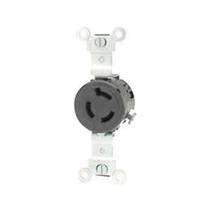 Receptáculo fijo con conexión a tierra, 15 A, negro. 04560-000 Leviton