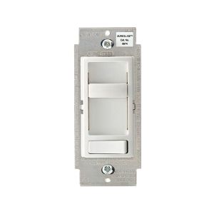 Interruptor regulador para bombillas LED, halógenas e incandescentes atenuables, blanco. 06674-10W Leviton