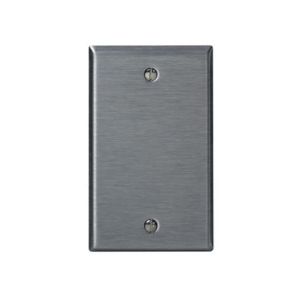 Placa ciega, acero inoxidable. 84014-040 Leviton