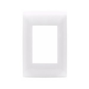 Placa de 3 módulos, blanco. CI0-PLA03-BLA Leviton