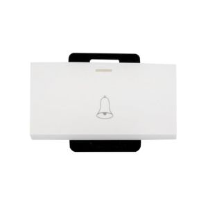 Interruptor pulsador de timbre, 3/3", blanco. L30-PULSA-33B Leviton