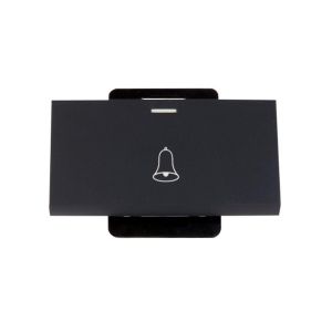 Interruptor pulsador de timbre, 3/3", negro. L32-PULSA-33N Leviton