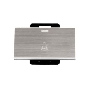 Interruptor pulsador para timbre 3/3", 10 A, acero. L33-PULSA-33S Leviton