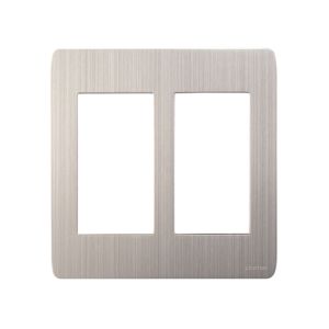 Placa decorativa de 6 módulos, plata. L53-28000-VDG Leviton