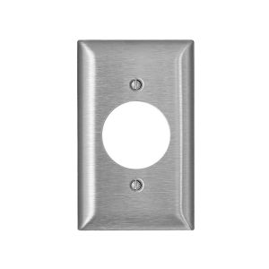 Placa de 1 módulo con abertura de 4 cm, acero inoxidable. SS721-040 Leviton