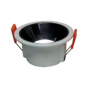Lámpara empotrable LED anti-reflejante, 3000 K, 7 W, blanco. BLACKBEAMC Megamex