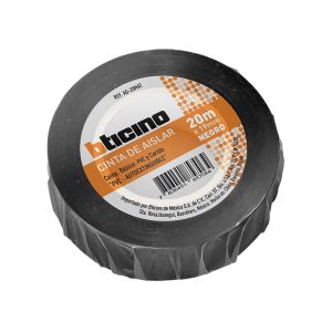 Cinta aislante, 19 mm x 20 m, negro. AG-20MAT Bticino