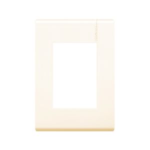 Placa de 3 módulos, con chasis de resina, marfil. E5N3PTLM Bticino