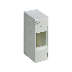 Gabinete de resina IP40, 2 módulos, para sobreponer, blanco. F115/2D Bticino