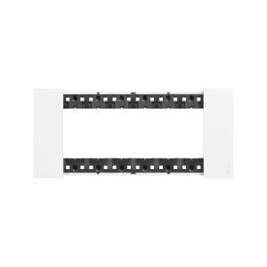 Placa de 6 módulos, blanco. KA4806KW Bticino