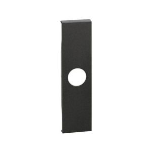 Cubretecla conector TV de 1 módulo, negro. KG08 Bticino