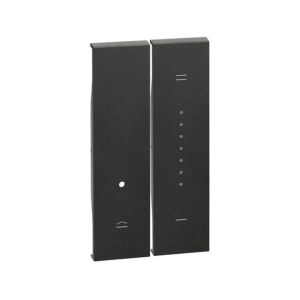 Cubretecla dimmer de 2 módulos, negro. KG19 Bticino