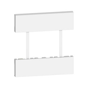 Cubretecla tomacorriente dúplex, 3 módulos, blanco. KW52 Bticino