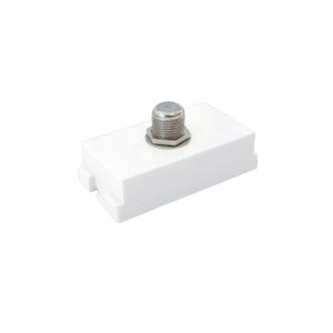 Conexión coaxial, 75 Ohm, blanco. RH-6375W Royer