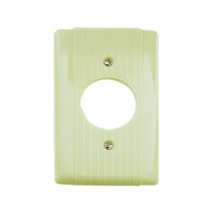 Placa de termoplástico para contacto de seguridad, marfil. WD0328 Royer