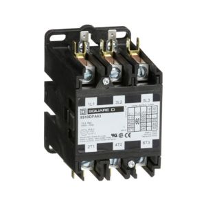 Contactor trifásico, 3 polos, 60 A, bobina de 110/120 V CA. 8910DPA63V02 Schneider Electric
