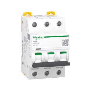 Interruptor termomagnético IC60N, 3 x 10 A, curva C. A9F74310 Schneider Electric