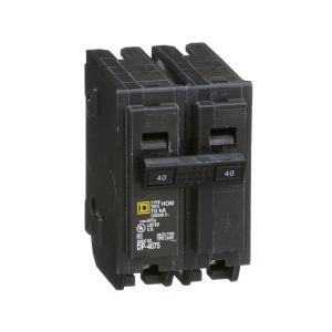 Interruptor enchufable, 2 polos, 40 A, 120/240 V AC. HOM240 Schneider Electric