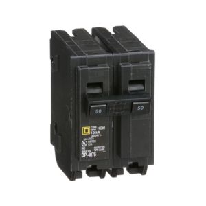 Minidisyuntor estándar, 2 polos, 50 A. HOM250 Schneider Electric