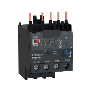 Relevador de sobrecarga térmica, rango de ajuste 5.5-8 A, clase 10 A. LR2K0314 Schneider Electric
