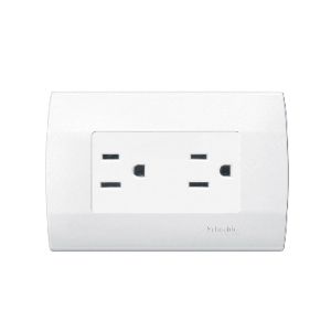Contacto dúplex con placa, 15 A, 127 VCA, blanco. MWD60604 Schneider Electric