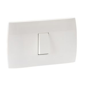 Interruptor sencillo con placa, 16 A, 250 V, 1 módulo, 1 vía, blanco. MWD62014 Schneider Electric