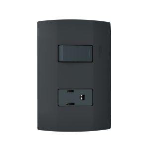 Placa con interruptor sencillo y 1 contacto 2P+T Marisio. MWD69237 Schneider Electric