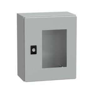 Gabinete industrial multiusos, 300 x 250 mm, gris. NSYCRN325150T Schneider Electric