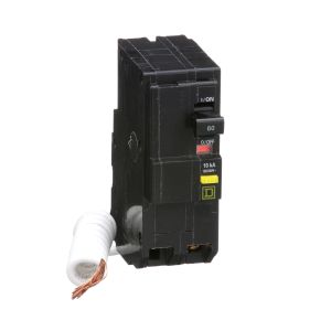 Mini interruptor QO, 60 A, 2 polos, enchufable. QO260GFI Schneider Electric