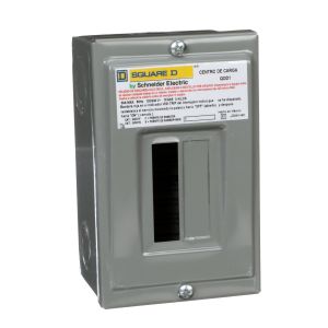 Centro De Carga QOD Zapatas Principales 50A, Monofásico, 2 Hilos, 1 Espacio QOD1S Schneider Electric