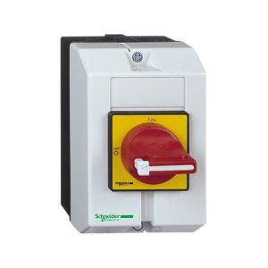 Interruptor seccionador de emergencia cerrado, 20 A, IP65. VCF0GE Schneider Electric