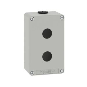 Estación de control vacía de fundición a presión, gris. XAPD2202 Schneider Electric